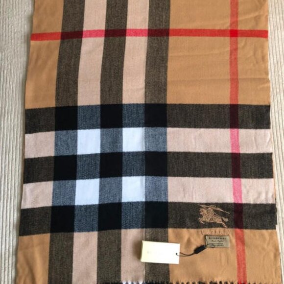 Burberry Check Wool-Silk Scarf - Picture 8 of 8